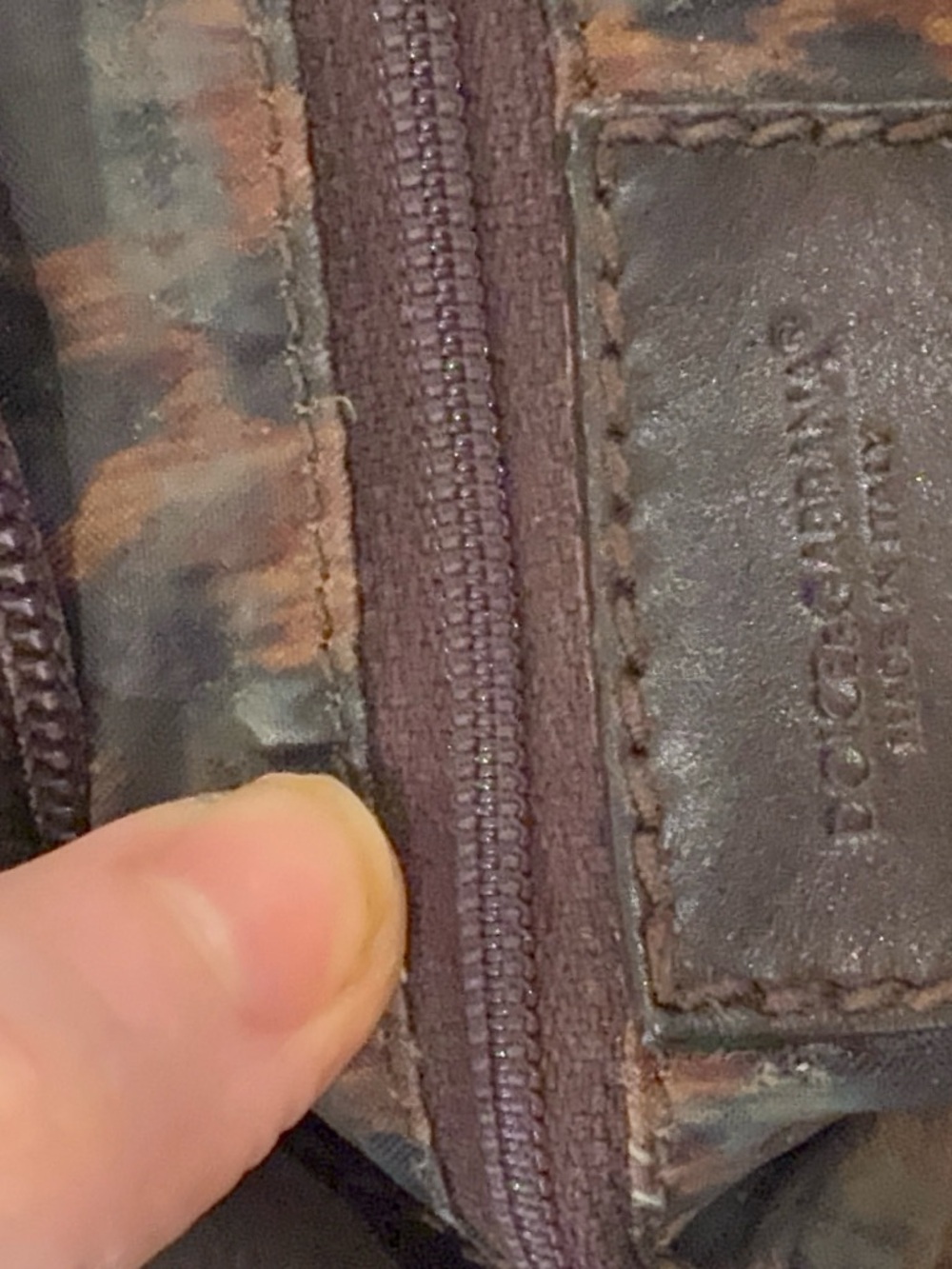 FINAL SALE - Dolce and Gabbana brown suede bag - Picture 2 of 12